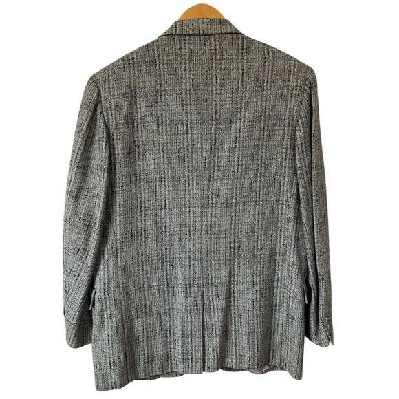Vtg Sewell Gray Blue Colorful Fleck Tailored Tweed Blazer Sport Coat sz 44 - Picture 5 of 7